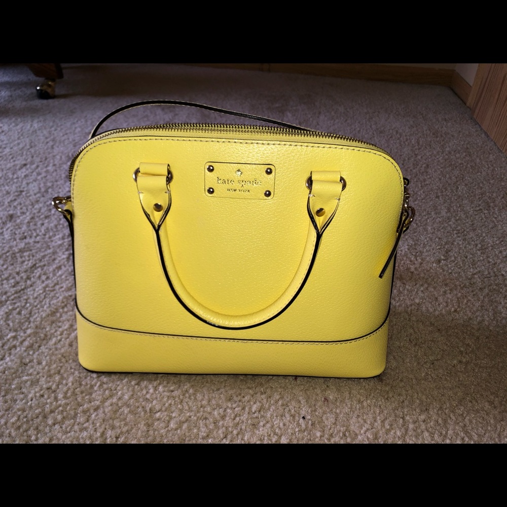 Yellow Kate Spade shoulder bag